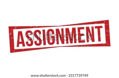 Assignment grunge rubber stamp vector illustration on white background. Assignment rubber stamp .
