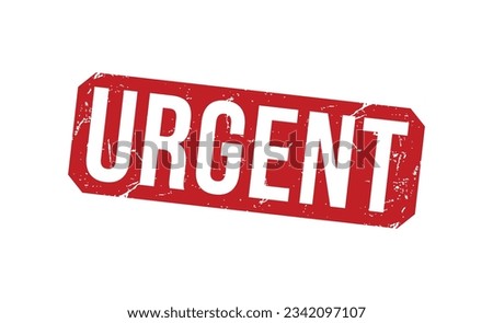 URGENT rubber stamp vector illustration on white background.