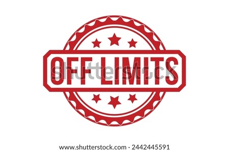 off limits grunge rubber stamp on white background. off limits Rubber Stamp.