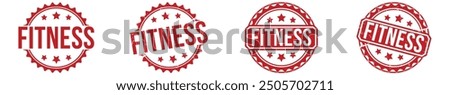 FITNESS stamp red rubber stamp on white background. FITNESS stamp sign. FITNESS stamp.