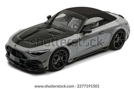 black silver white fast sport luxury elegant car art power engine style model c g SL CLS class show drive auto speed design modern vector template isolated background wheels