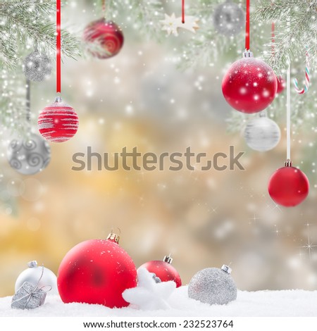 Abstract Christmas background, close-up.