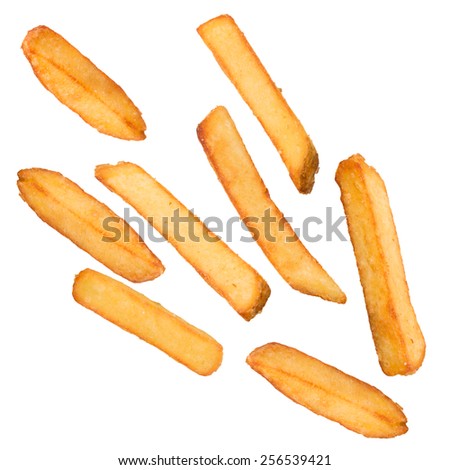 Similar – Image, Stock Photo Bag fries and fry potatoes on the table