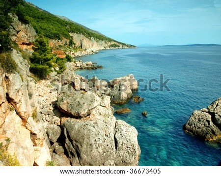 view of croatia coast