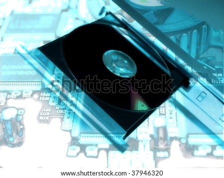 dvd player technology abstract design