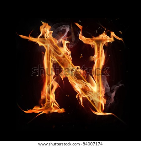 Fire Alphabet Letter 