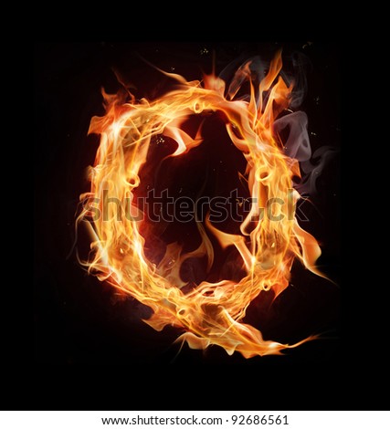 Fire Alphabet Letter 