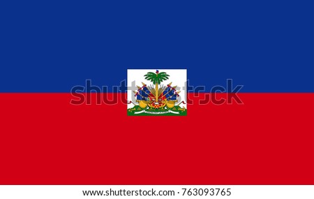 Vector Illustration Flag of Haiti for continue.