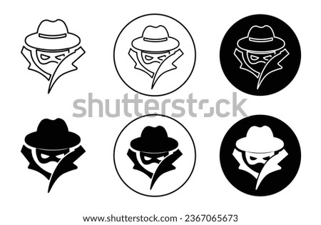 Spy icon set. vector symbol illustration.