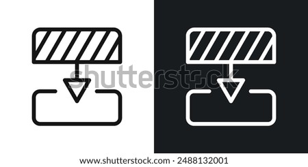 Diagram next vector icon isolated on transparent background. high quality linear icon set for app, and web design. Vector illustration.