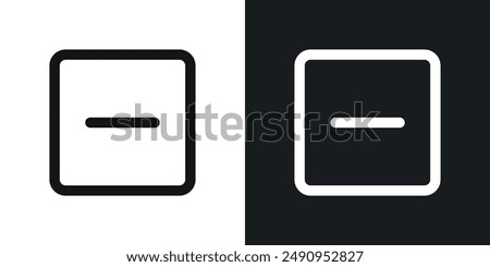 Window Minimize vector icon isolated on transparent background. high quality linear icon set for app, and web design. Vector illustration.