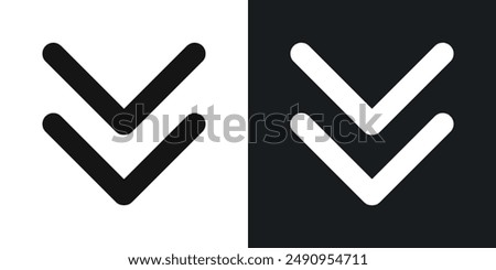 List dropdown vector icon isolated on transparent background. high quality linear icon set for app, and web design. Vector illustration.