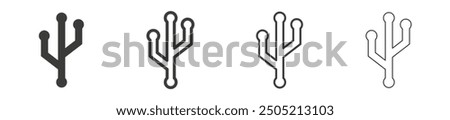 Version control icon set. Stock vector set on white background. EPS 10