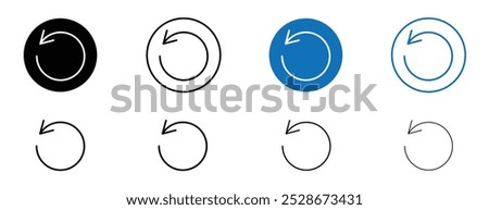 Reset icon in vector format