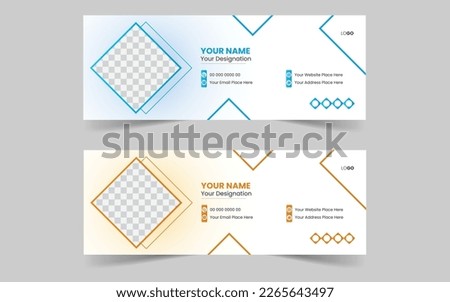 The Best Corporate Email Signature Design Template. Abstract vector layout background set. For art template design, list, front page.
Business design layout template with background, vector eps10