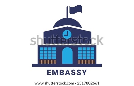 Embassy Single Icon Design Concept.