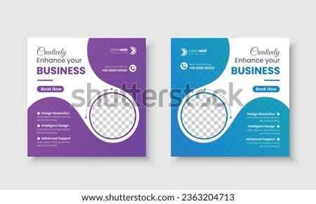 Corporate creative social media post vector design template, banner, ads, cover, for Facebook, Instagram, LinkedIn, Twitter