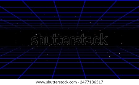 Pixel art background.8 bit game.retro game. for game assets in vector illustrations.Retro Futurism Sci-Fi Background. glowing neon grid.and stars from vintage arcade comp	