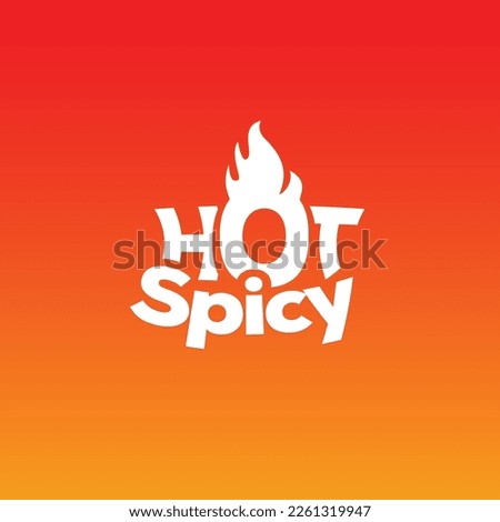 Hot spacy letter logo vector