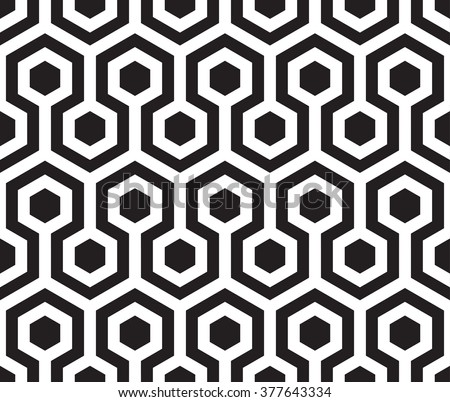 Seamless hexagon vector pattern
