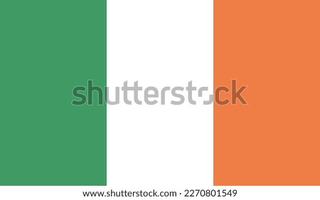 Vector IRELAND flag, official colours, illustration. EPS10. vector background of IRELAND flag, 
IRELAND Flag in circle