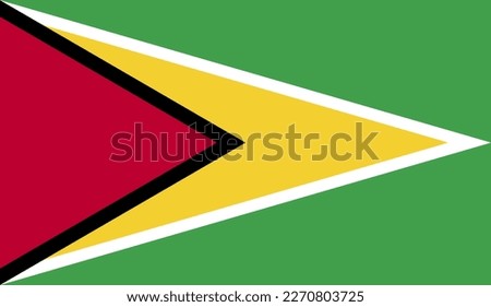 Vector GUYANA flag, official colours, illustration. EPS10. vector background of GUYANA flag, 
GUYANA Flag in circle