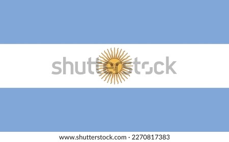 Vector ARGENTINA flag, official colours, illustration. EPS10. vector background of ARGENTINA flag, ARGENTINA Flag in circle