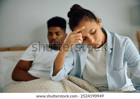 Similar – Image, Stock Photo Multiracial couple in the park