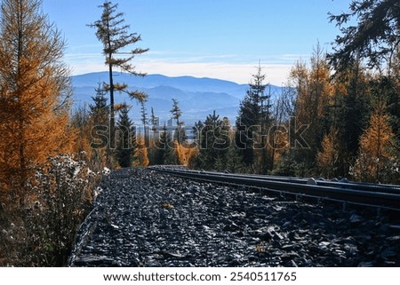 Similar – Foto Bild Harzer Schmalspurbahn auf dem Weg zum Gipfel