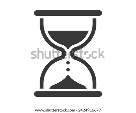 Hourglass icon. Sand watch, sandglass timer, sandglass, sand glyph sign.
