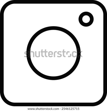 instagram icon. Instagram camera sing. social media icons. Instagram Logo symbol