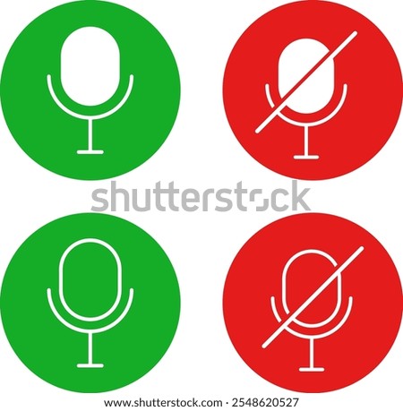 no sound, No microphone icon set. phone prohibition symbol sign. Mute microphone . voice mute icon buttons.
