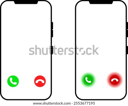 mobile withbIncoming, outgoing, and missed icon set. Call phone icon. Set of signs for support. phone call receive icon sign
