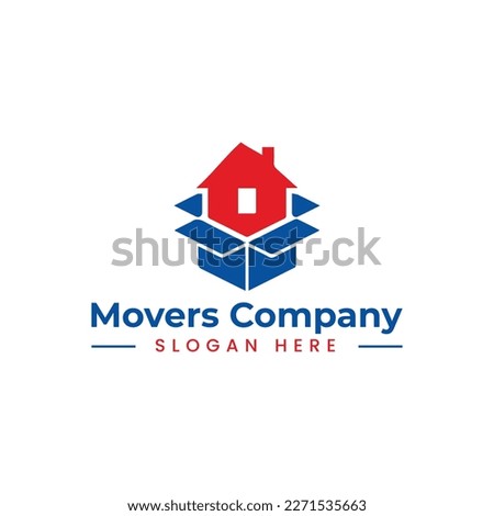 home movers logo in vector