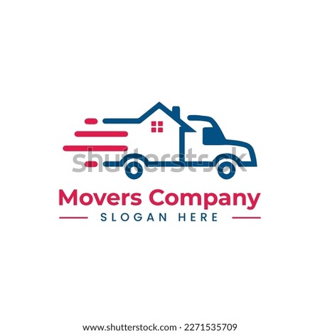 home movers logo in vector