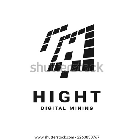 High bitrate icon logo design vector