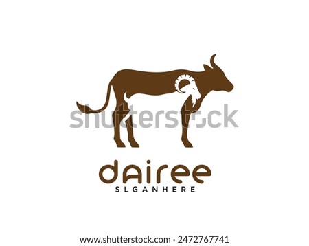 Animal Dairy logo design for animal dairy farm 