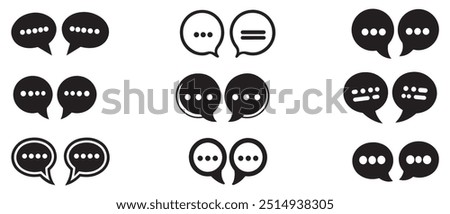 Message chat icon black contact letter text background design.