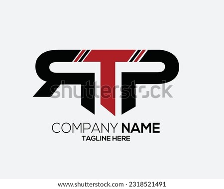 letters RTP Logo Design Concept Vector Template