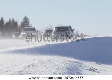 Similar – Foto Bild Klimawandel, Richtung Norden fahren auf der Stadtautobahn