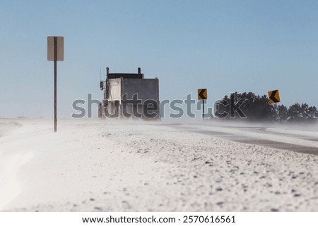 Similar – Foto Bild Klimawandel, Richtung Norden fahren auf der Stadtautobahn