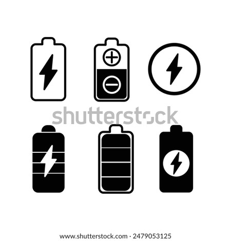 Battery icon vector illustration. battery charging sign and symbol. battery charge level.