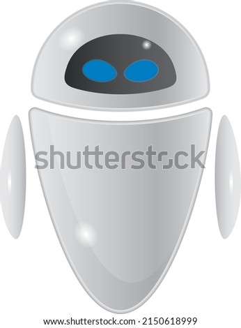 Vector isolated small robot icon