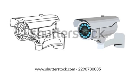 CC TV Camera vector icon.wireless Cctv camera isolated white background.A Comprehensive Guide to Choosing and Installing CC Cameras for Effective Monitoring