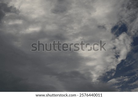 Similar – Image, Stock Photo thick grey clouds of smoke surrounded by glowing sparks