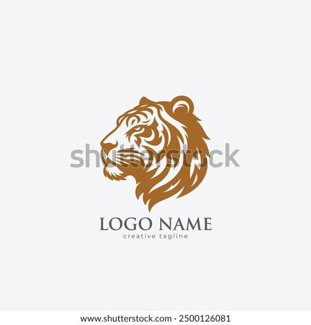 Tiger head logo, tiger, tiger logo, tiger face, icon fully editable vector logo template