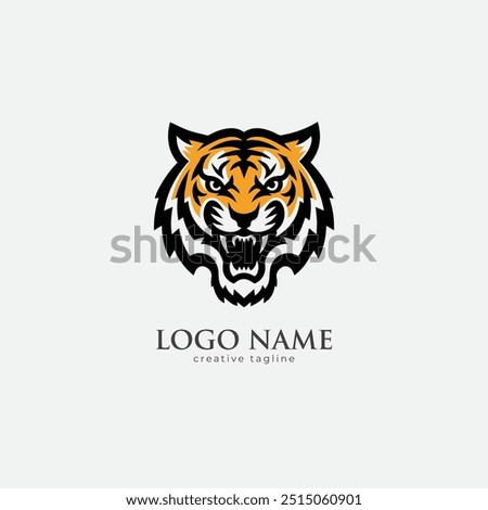 Tiger head logo, tiger, tiger logo, tiger face, icon fully editable vector logo template