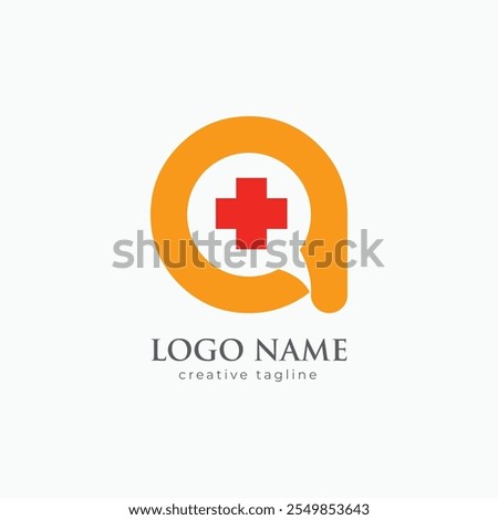 Medical Chat logo, technology logo design vector template