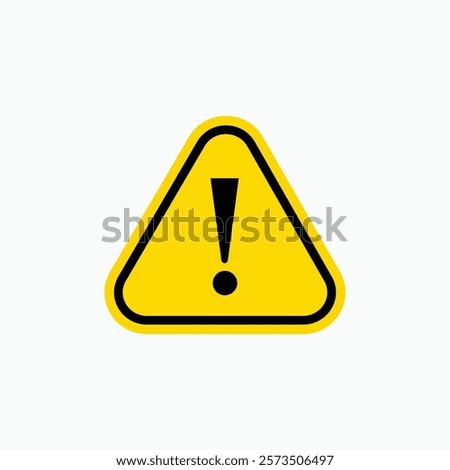 Danger warning icon, alert icon, dangerous, Danger warning. Vector icon. Risk sign. Information sign. Exclamation icon. Alert sign. Alarm sign. Error message. Important message.