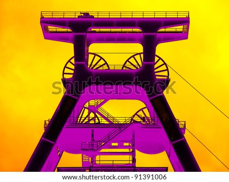Zollverein Coal Mine Industrial Complex Industrial culture in the Ruhr area in Essen (Germany)